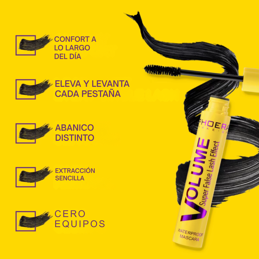 Pestañina voluminizadora a prueba de agua