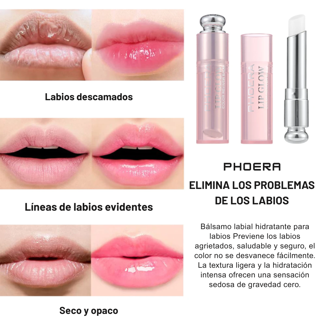 Bálsamo revitalizante para labios con color