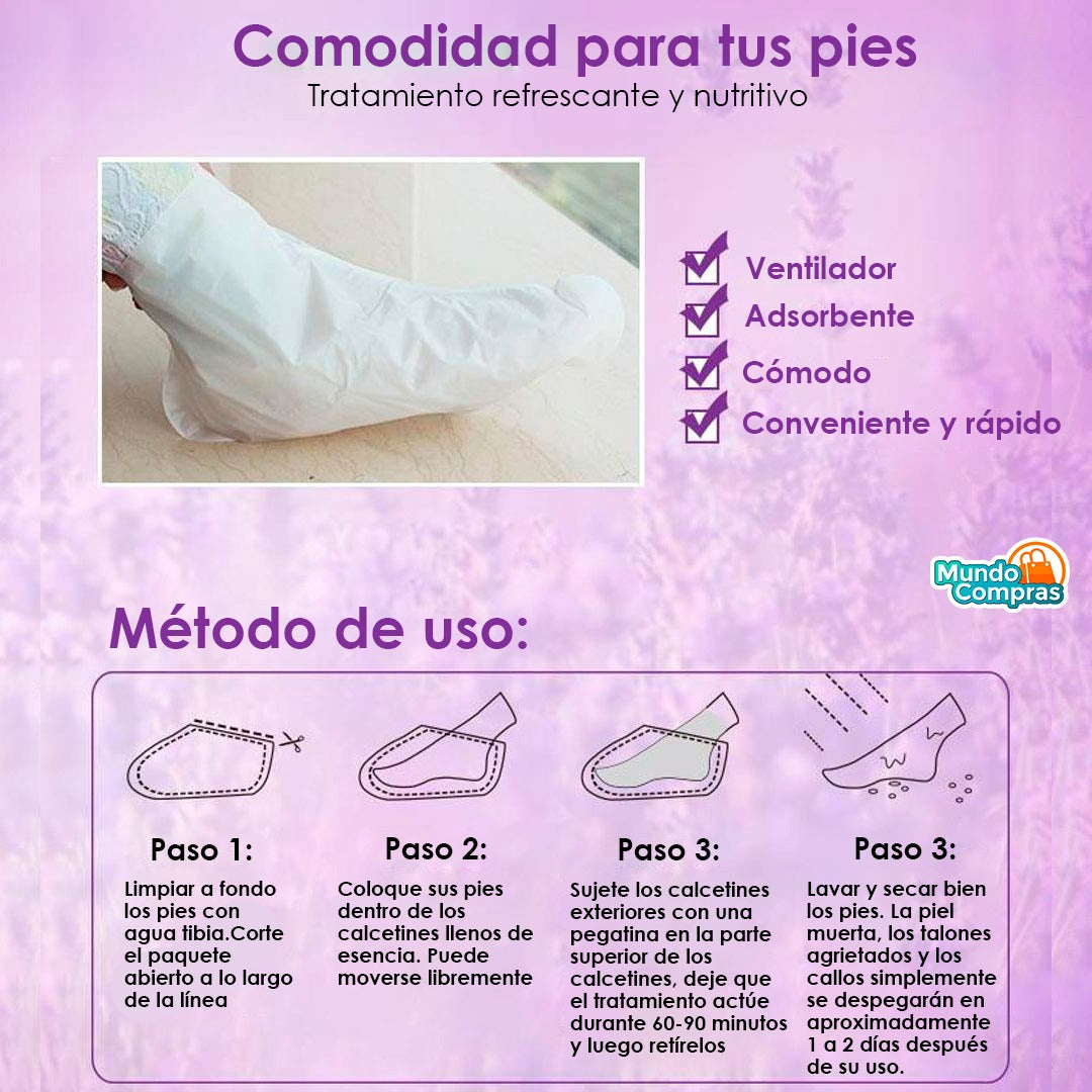 Mascarilla exfoliante para pies