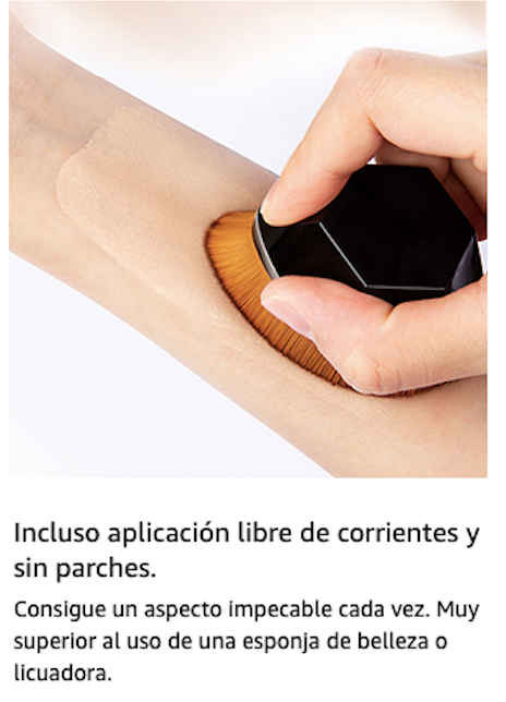 Brocha plana de maquillaje