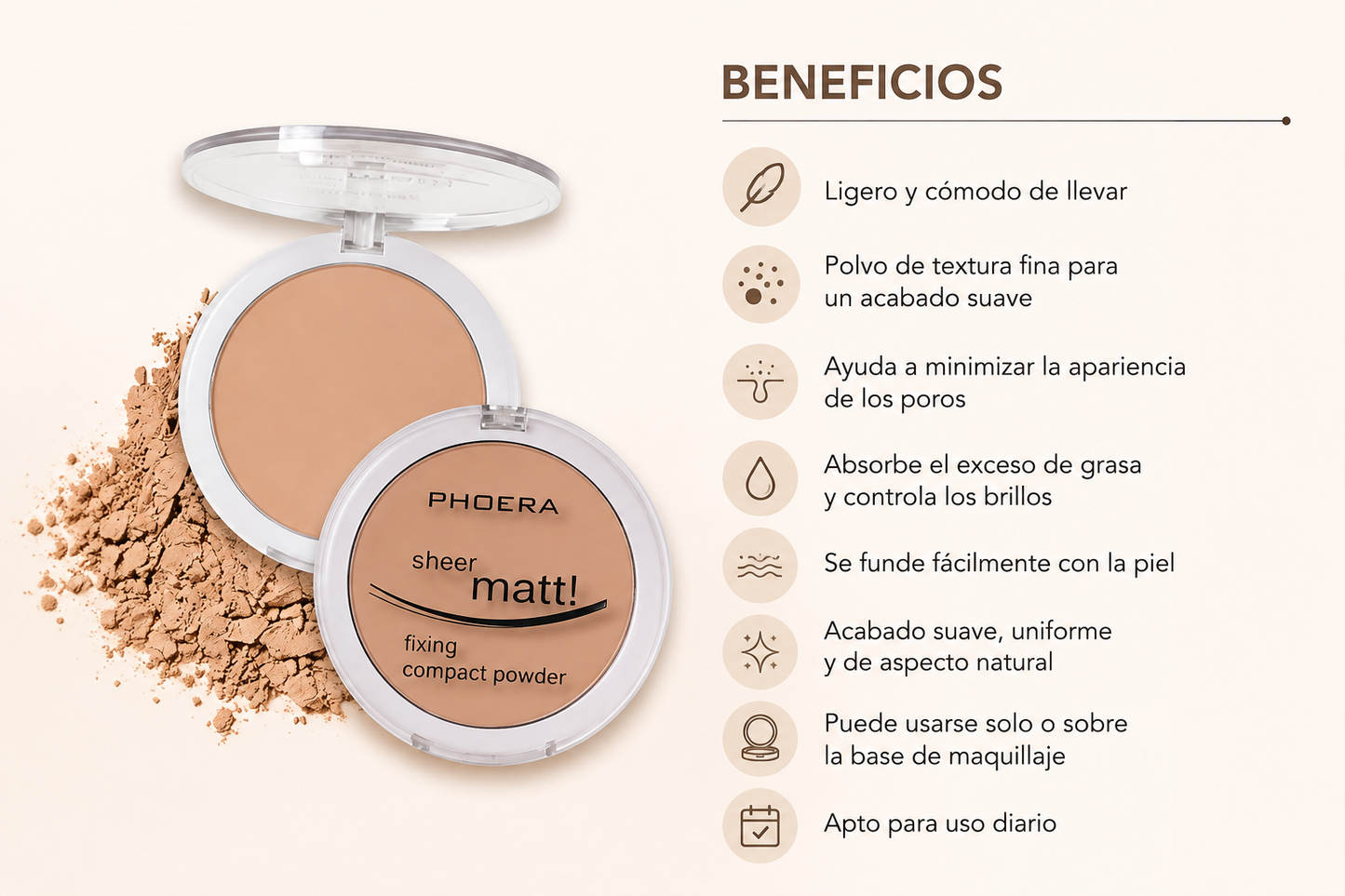 Polvo compacto PHOERA