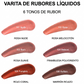 Rubor líquido en varita