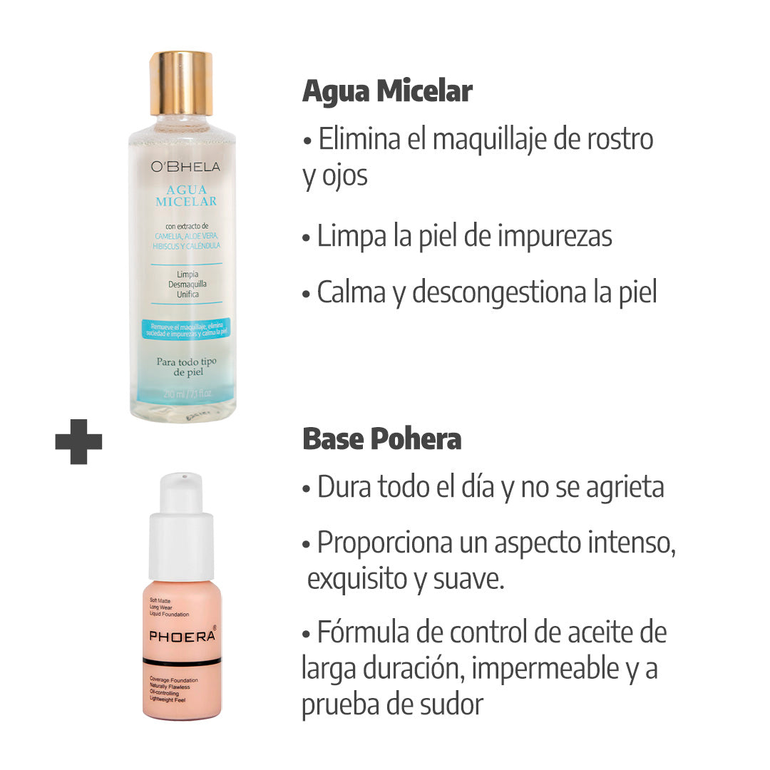 Kit Agua micelar + Base + Primer