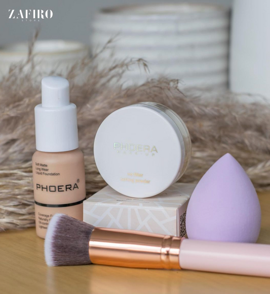 Kit pétalo (base + polvos + aplicador + brocha )